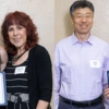 Outstanding SIE graduates pose with their plaques at the spring semester celebration 