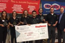 Winners of the Design Day 2017 Raytheon Award for Best Overall Design