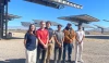 Team 25020 members (from left) Lauren Goodrich, Utah Bryant, Luke Lange, Abdulwahab Mohammad Al-Qenaei, Daniel Kaitel and Christian Alcaraz use equipment owned by sponsor Arzon Solar at the Solar Zone at UA Tech Park.