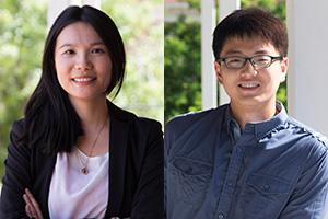 Outstanding Graduate Teaching Assistants Pei-Shan Hsieh and Zuoyu Miao