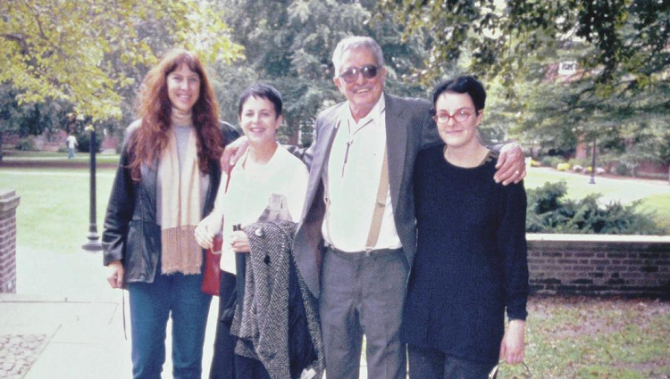 April, Diana, Sid and Jane Yakowitz (now Jane Bambauer) dropping Jane off at Yale for college in 1998.
